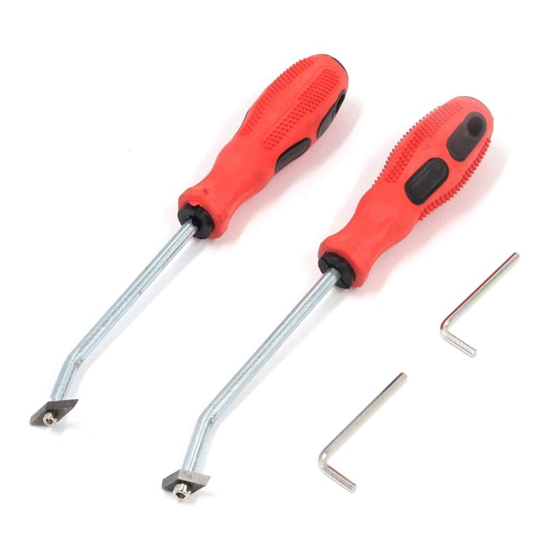 Seam Scraper Tool - AT21-2-Piece مجموعة أدوات تجريف وتنظيف الفواصل،