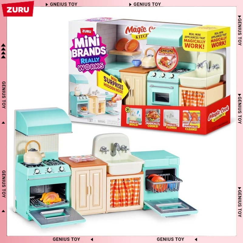 Model Kit Brand - مجموعة مطبخ زورو ميني براندز السحرية،