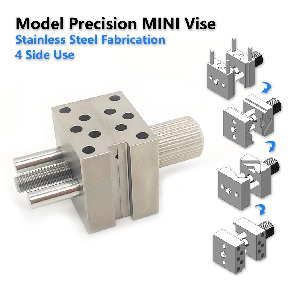 Model Kit Vise - الفولاذ المقاوم للصدأ الدقة الصغيرة ملزمة