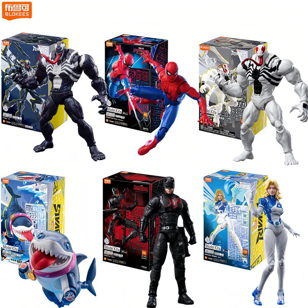 Model Kit Spiderman - دمية شخصية سبايدر مان أنتي-فينوم وديرديفيل