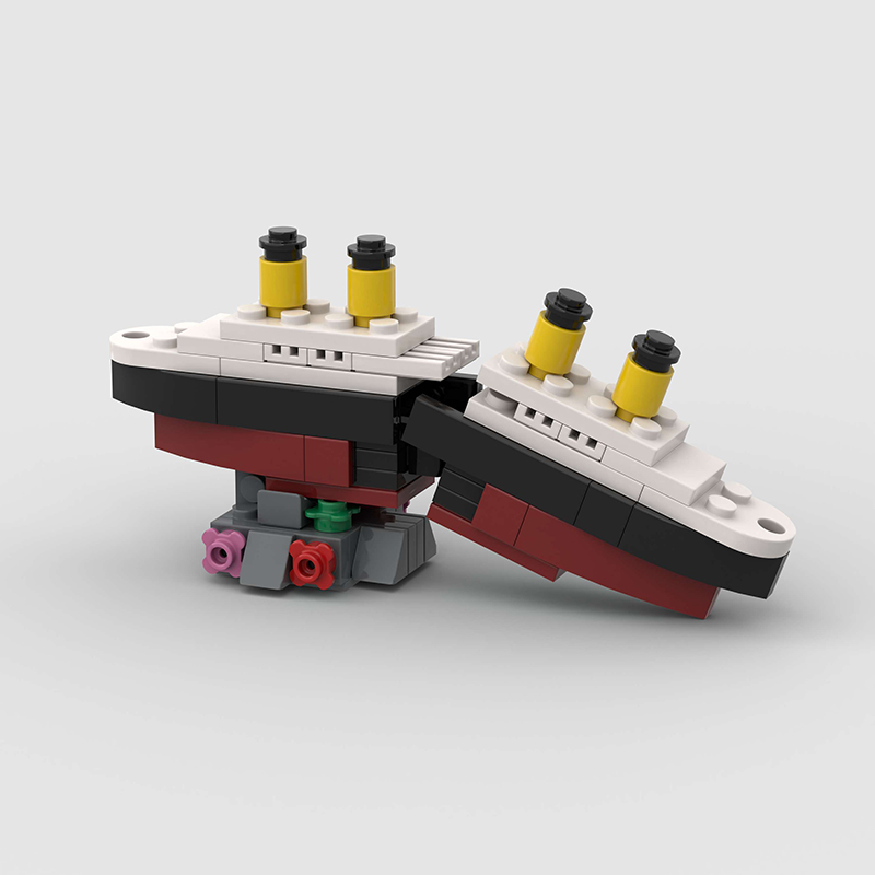 Mini RMS تيتانيك سانك نموذج با - مراجعة Model Kit U Boat وسعره