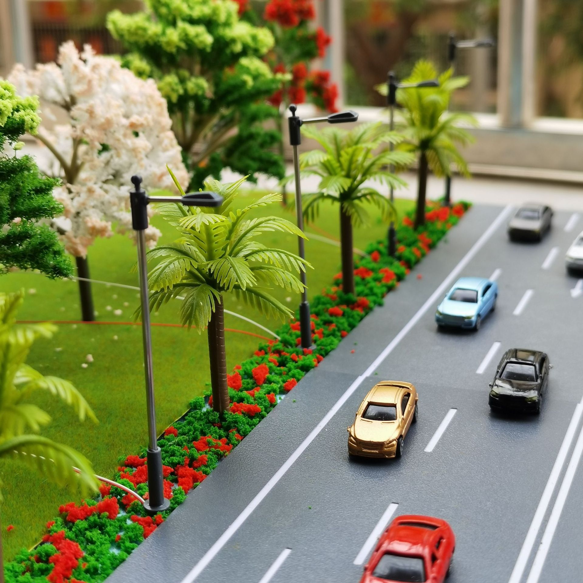 10 قطع من مصابيح الشوارع المصغ - مراجعة Model Kit Runner وسعره