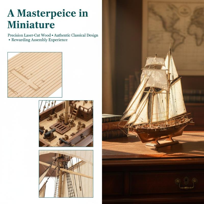 طقم نموذج سفينة خشبية - نموذج  - مراجعة Model Kit U Boat وسعره