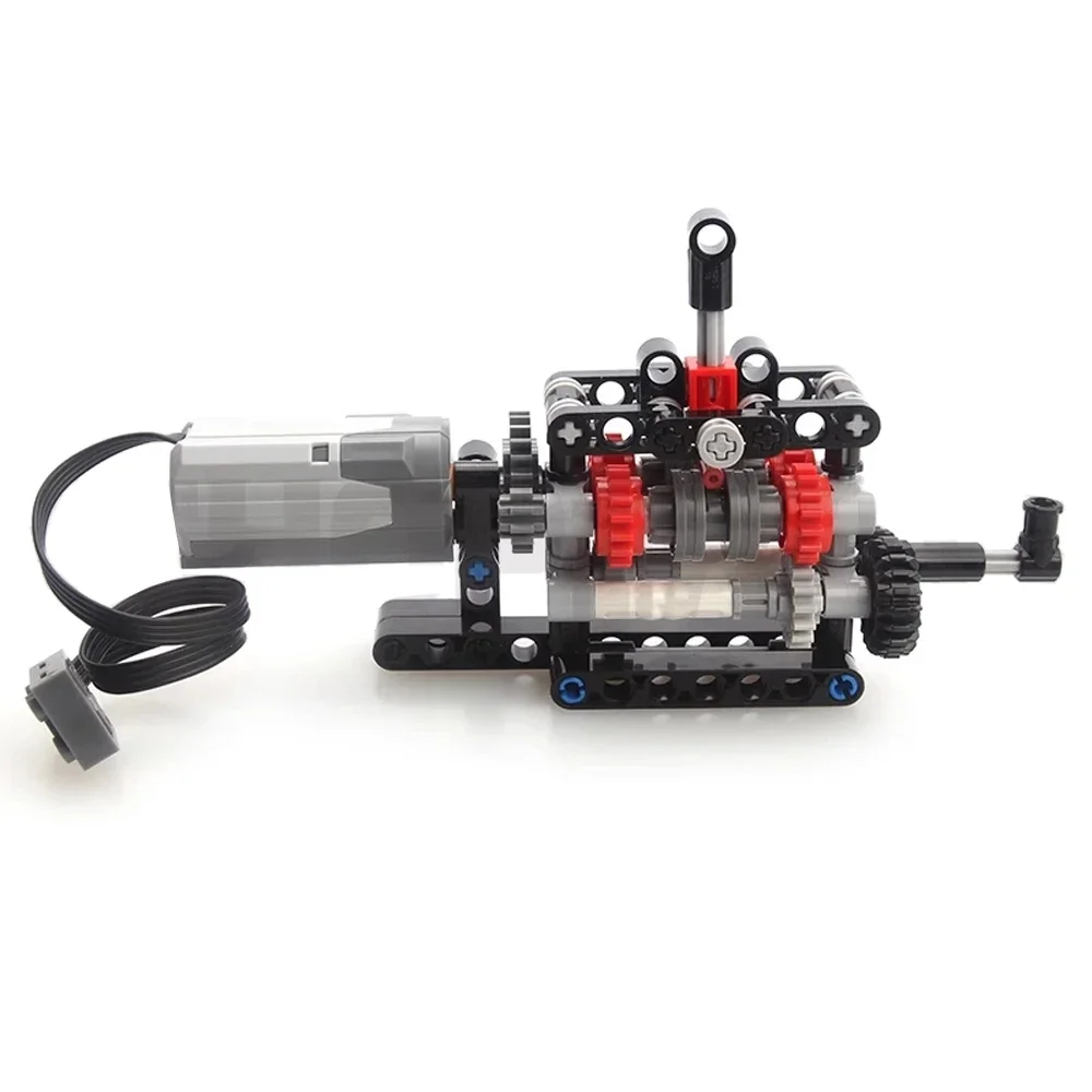 MOC-High tech علبة تروس 4 سرعا - مراجعة Model Kit Motor وسعره