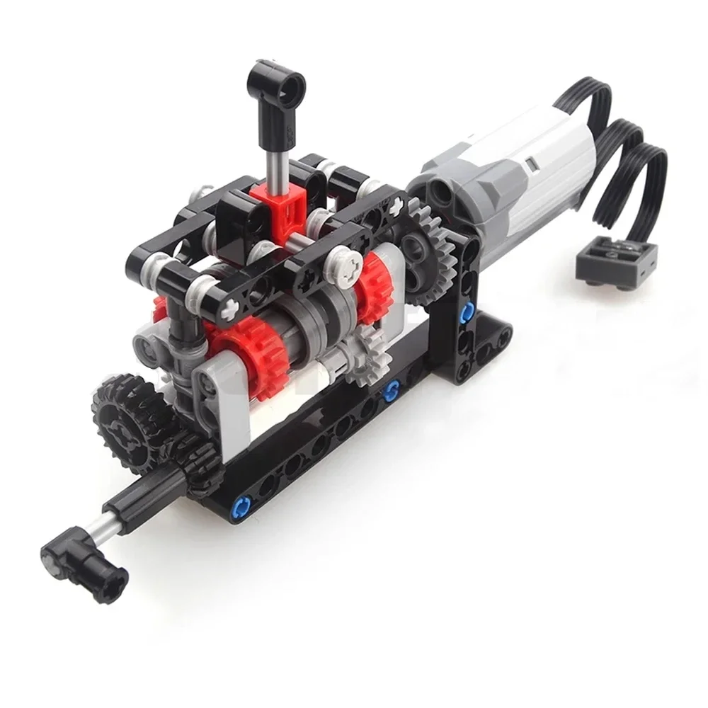MOC-High tech علبة تروس 4 سرعا - مراجعة Model Kit Motor وسعره